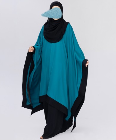 Duha 4 Pc Set Abaya - Teal