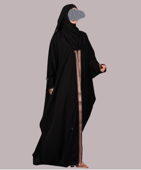 GC 3 Pc Set Abaya-Black