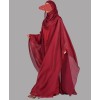 Daliya 4 Pc Set Abaya - Fire Berry