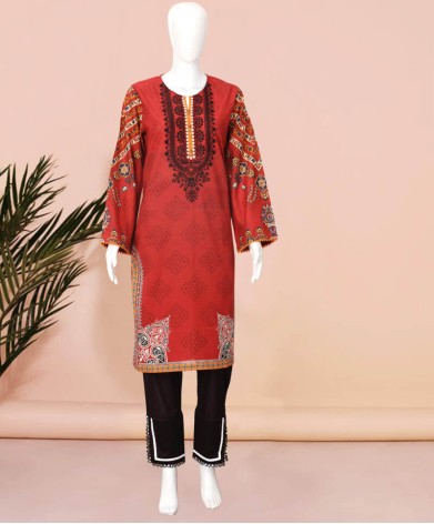 Ethnic Floral Printed 1Pc Stitch Kurti