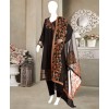 Black Multi 3 Pc Stitched Suit