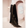 Mahrani Velvet Shawl 2Pc Stitched Suit- Black