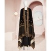 Mahrani Velvet Shawl 2Pc Stitched Suit- Black