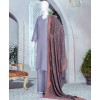 Surmaie Velvet 3Pc Stitched Suit- Grey