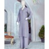 Surmaie Velvet 3Pc Stitched Suit- Grey