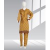 2 Piece Stitched Suit -Yellow