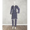 2 Piece Stitched Suite-Blue