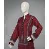 2 Piece Stitched Suite-Maroon