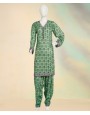 2 Piece Stitched Suit -Green