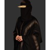 Bisht 4 Pc Set Abaya - Gold Flow