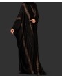 Bisht 4 Pc Set Abaya - Gold Flow