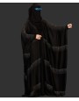 Bisht 4 Pc Set Abaya Sky In Mutli Stone