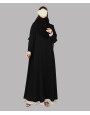 Abaya 4 Pc Set - Black