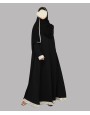Abaya 4 Pc Set - Black