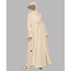 Abaya 4 Pc Set - Cream