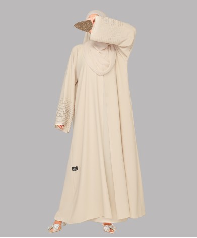 Abaya 4 Pc Set - Cream
