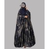 Abaya 4 Pc Set - Foiled Blue