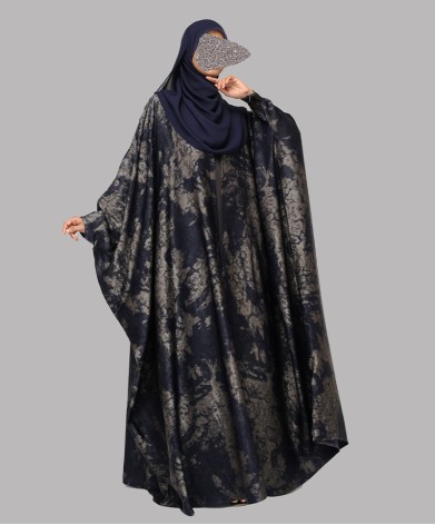 Abaya 4 Pc Set - Foiled Blue