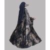 Abaya 4 Pc Set - Foiled Blue