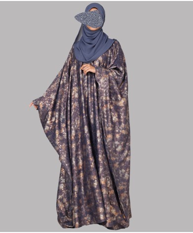 Abaya 3 Pc Set - Indigo