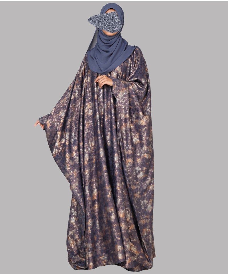 Abaya 3 Pc Set - Indigo