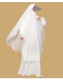Khimar Abaya - White