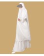 Khimar Abaya - White