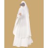 Khimar Abaya - White