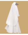 Khimar Abaya - White