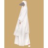 Khimar Abaya - White