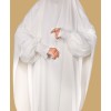 Khimar Abaya - White