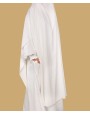 Khimar Abaya - White