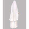 Khimar Lace Abaya - White
