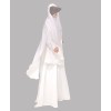 Khimar Lace Abaya - White