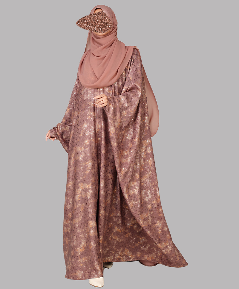 Abaya 3 Pc Set - Pink