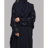 Abaya 3 Pc Set - Navy Blue