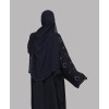 Abaya 3 Pc Set - Navy Blue