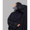 Abaya 3 Pc Set - Navy Blue