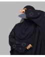 Abaya 3 Pc Set - Navy Blue