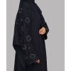 Abaya 3 Pc Set - Navy Blue