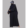 Abaya 3 Pc Set - Navy Blue