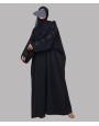 Abaya 3 Pc Set - Navy Blue