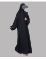 Abaya 3 Pc Set - Navy Blue