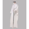 White PP 4 Pc Set Abaya
