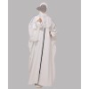 White PP 4 Pc Set Abaya