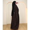 Leaf Abaya - Berry