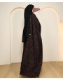 Leaf Abaya - Berry