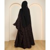 Leaf Abaya - Berry