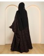 Leaf Abaya - Berry