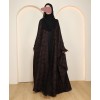 Leaf Abaya - Berry
